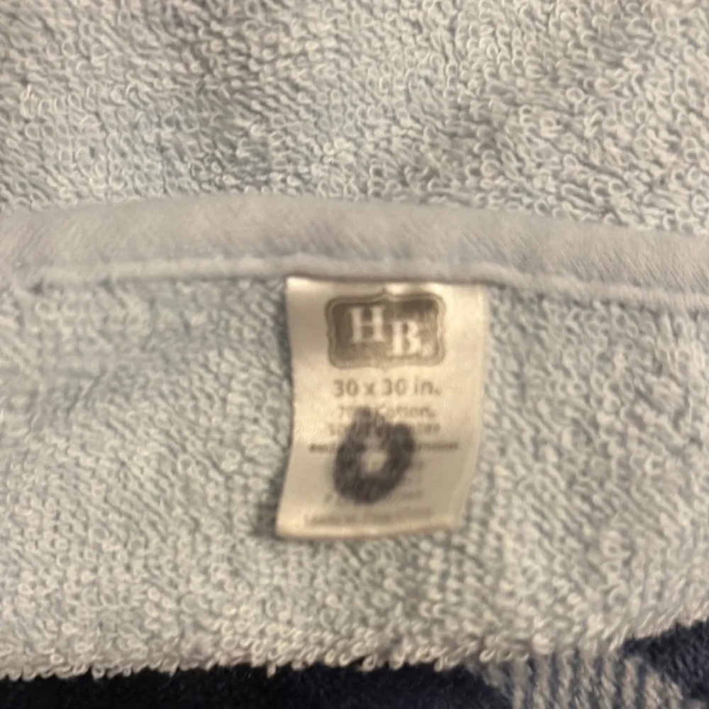 Adorable Baby Blue Hooded Baby Towel (30 x 30 in)